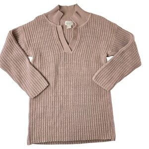 Moda International Taupe V-Neck Sweater